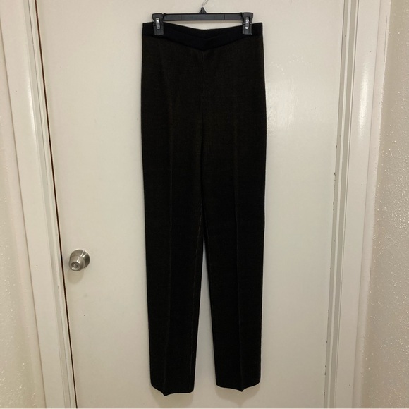 Black with Brown, Sweater Vest and Sweater Pants Suit by Spanner. Women’s Tall - Picture 10 of 14